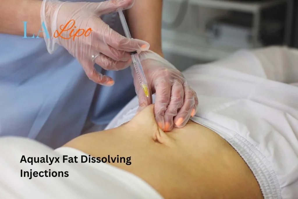woman having fat dissolving injections Hampstead Garden Suburb in the stomach