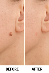 Skin tags removal Hampstead Garden Suburb before and after